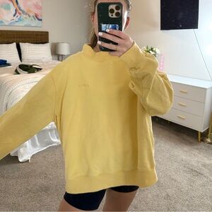 Parke Yellow Embroidered Sweatshirt in L/XL